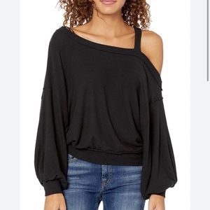 Free People We the Free Flaunt It Pullover Black Size Small
